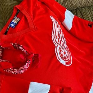 Detroit Redwings Tupac Jersey NHL Lidstrom Starter